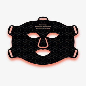 AmaraPure™ Rood licht masker + nek AP147 Zwart - AmaraPure