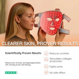 AmaraPure™ Rood licht masker + nek AP147 Zwart - AmaraPure
