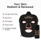 AmaraPure™ Rood licht masker + nek AP147 Zwart - AmaraPure