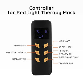 AmaraPure™ Rood licht masker + nek AP147 Zwart - AmaraPure